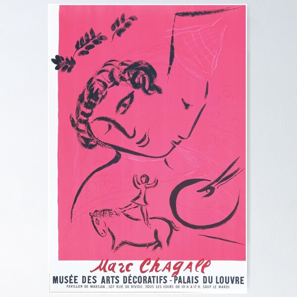 Item preview, Marc Chagall Exhibition Art Poster designed and sold by Francisco Couto.