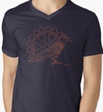Raven Boss and Cog Men's V-Neck T-Shirt