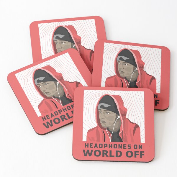 Item preview, Headphone On World Off design for music lovers designed and sold by PunMan Army.