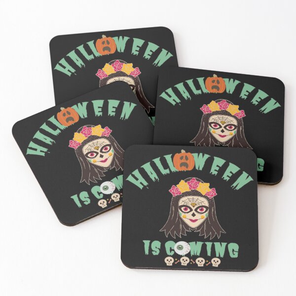 Item preview, Halloween is coming multicolored calaveras  designed and sold by Simi2020.