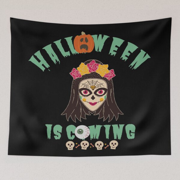 Item preview, Halloween is coming multicolored calaveras  designed and sold by Simi2020.