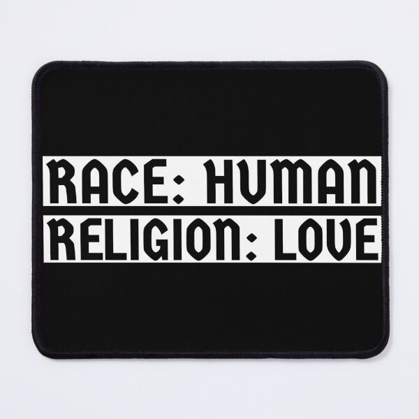 Item preview, Race: Human, Religion: Love - Typography Design 2 designed and sold by art-by-shadab.