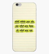 Start Where You Are iPhone Case