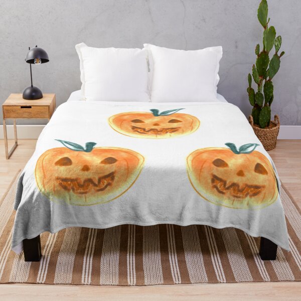 Item preview, Watercolor Three Halloween Pumpkins designed and sold by allyzza.