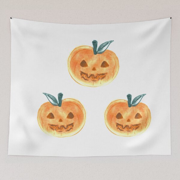 Item preview, Watercolor Three Halloween Pumpkins designed and sold by allyzza.