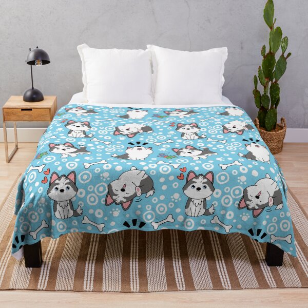 Item preview, Cute Siberian husky pomsky - Grey Gray  designed and sold by Lulupainting.
