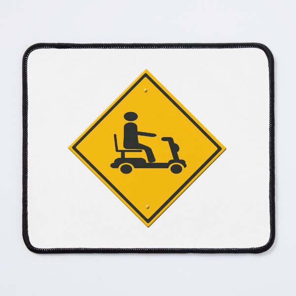 Item preview, Warning sign mobility scooter designed and sold by funkyworm.