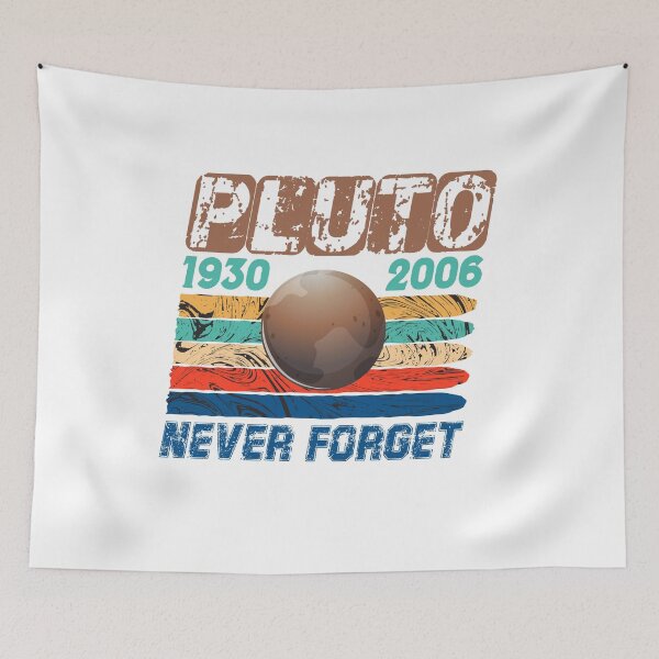 Item preview, Vintage Never Forget Pluto Nerdy Astronomy Space Science  designed and sold by Artsy Aura ⭐⭐⭐⭐⭐  .