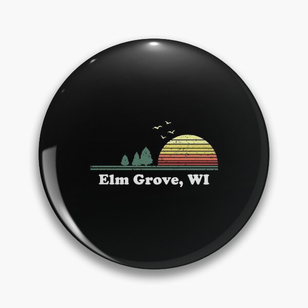 Artikelvorschau, Vintage Elm Grove Wisconsin Home Souvenir Print entworfen und verkauft von frischmanjose.