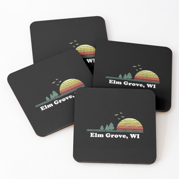 Item preview, Vintage Elm Grove Wisconsin Home Souvenir Print designed and sold by frischmanjose.