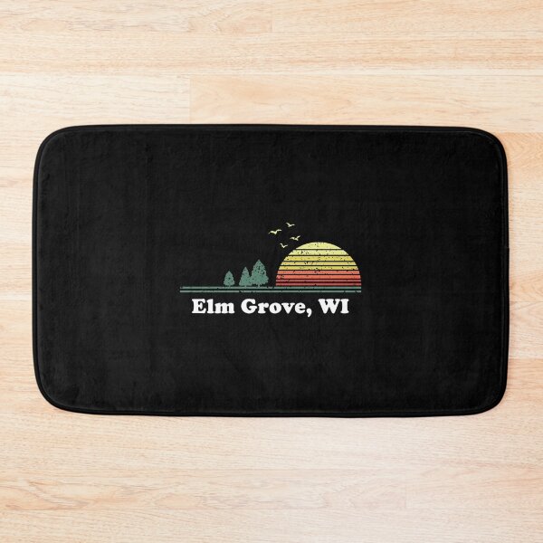 Item preview, Vintage Elm Grove Wisconsin Home Souvenir Print designed and sold by frischmanjose.