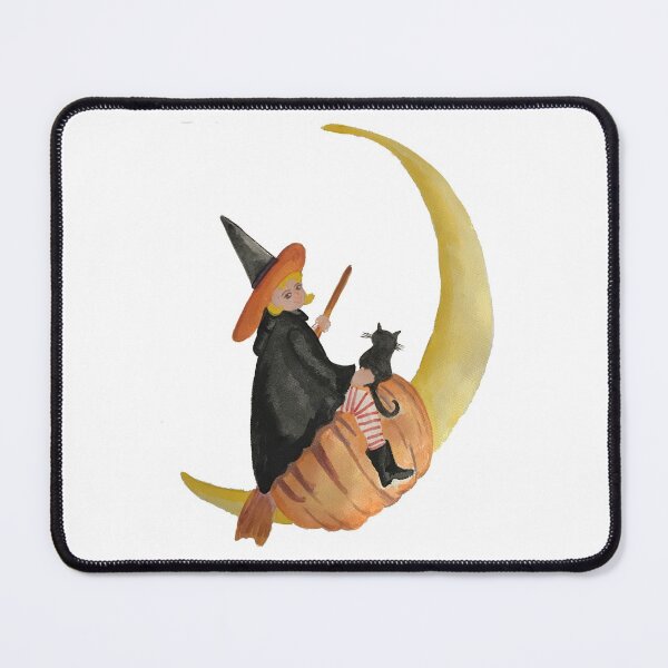 Item preview, Moon Witch Halloween Trick or Treat October 31  designed and sold by Creepyhollow.