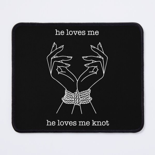 Item preview, He Loves Me He Loves Me Knot Rope Bunny designed and sold by SpreadForSatan.