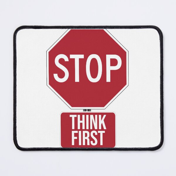 Item preview, Stop, think first designed and sold by arkantus.