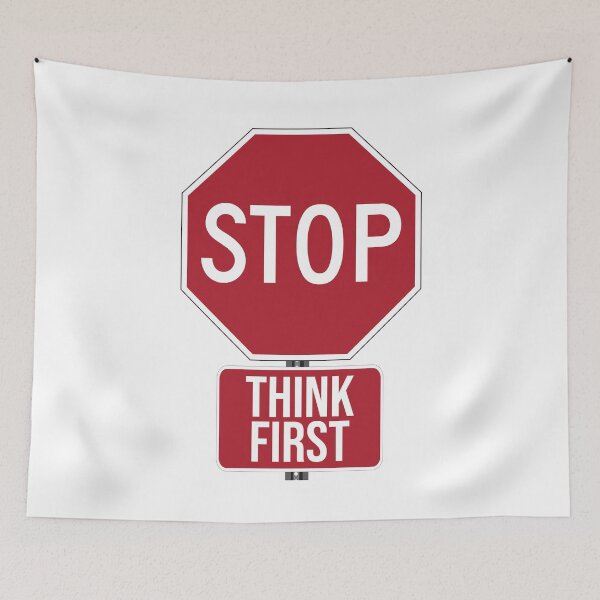 Item preview, Stop, think first designed and sold by arkantus.