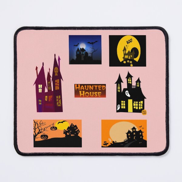 Item preview, vintage spooky halloweentee haunted house designed and sold by funnyhalloween.