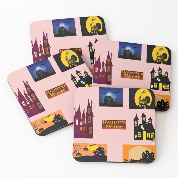 Item preview, vintage spooky halloweentee haunted house  designed and sold by funnyhalloween.