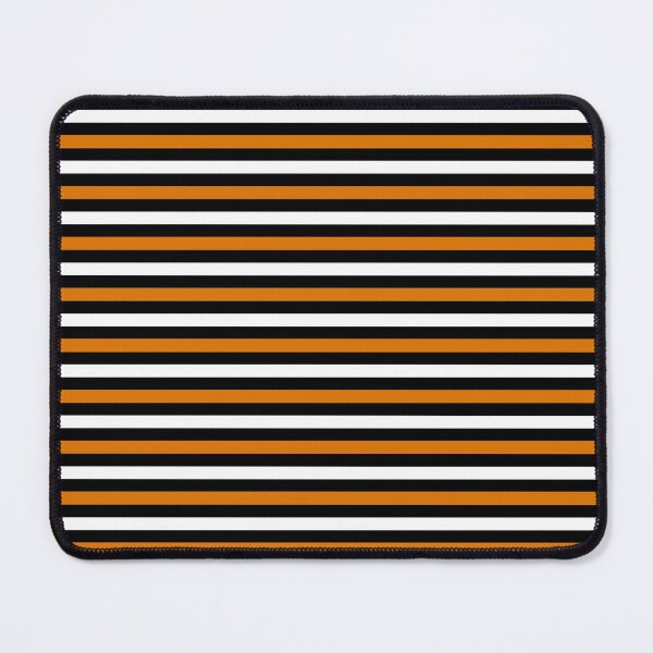 Item preview, Pumpkin Orange, Spooky Black and Ghost White Horizontal Halloween Witch Stripes designed and sold by Creepyhollow.