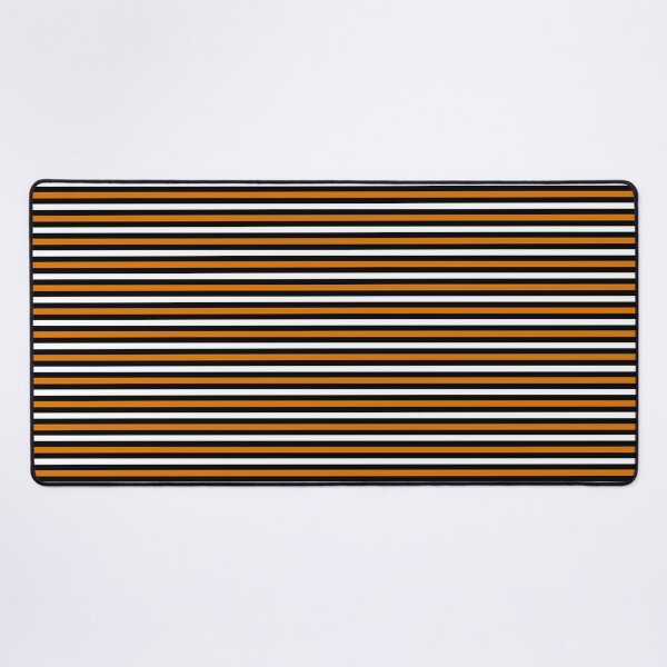 Item preview, Pumpkin Orange, Spooky Black and Ghost White Horizontal Halloween Witch Stripes designed and sold by Creepyhollow.