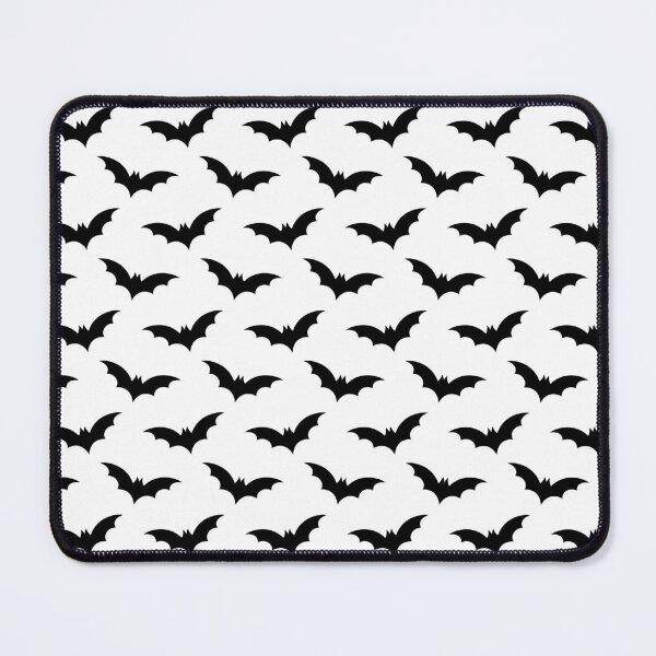 Item preview, Spooky Black Halloween Vampire Bats On Ghost White designed and sold by Creepyhollow.