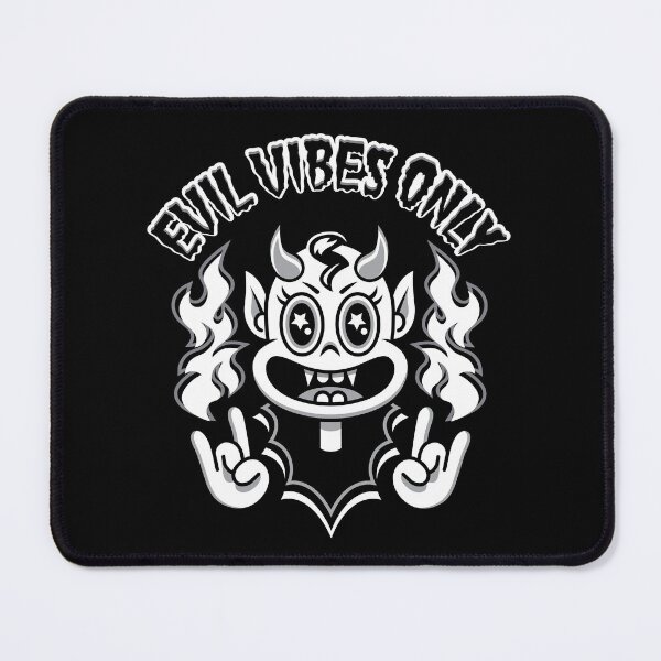 Item preview, Evil Vibes Only Devil Horn Hands Satanic Punk Rock Flames designed and sold by SpreadForSatan.
