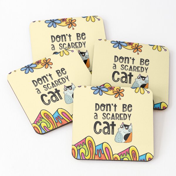 Item preview, Do not be a scaredy cat - doodle designed and sold by Kidzz.