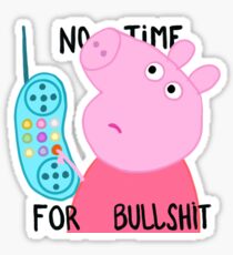 Peppa is not amused. Sticker