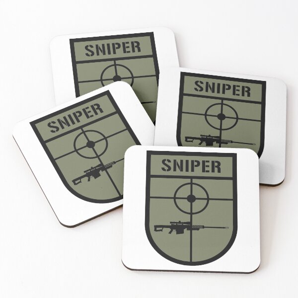 Item preview, US Army Navy Seal Sniper and US marines, Military of Germany and Armed forces of Germany SNIPER badge, patch with sniper rifle.  designed and sold by Marcin Adrian.