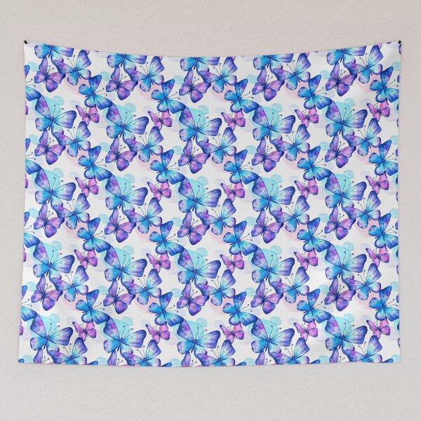Item preview, Butterflies in Blue Watercolors designed and sold by WisdomInspired.