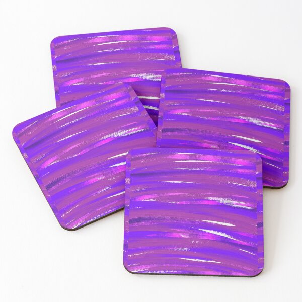 Item preview, Galaxy Purple Pink Blue Metallic Abstract Art Oil Paint designed and sold by hopecope.
