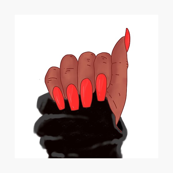Item preview, Afro woman hand with nails designed and sold by savanamms6.