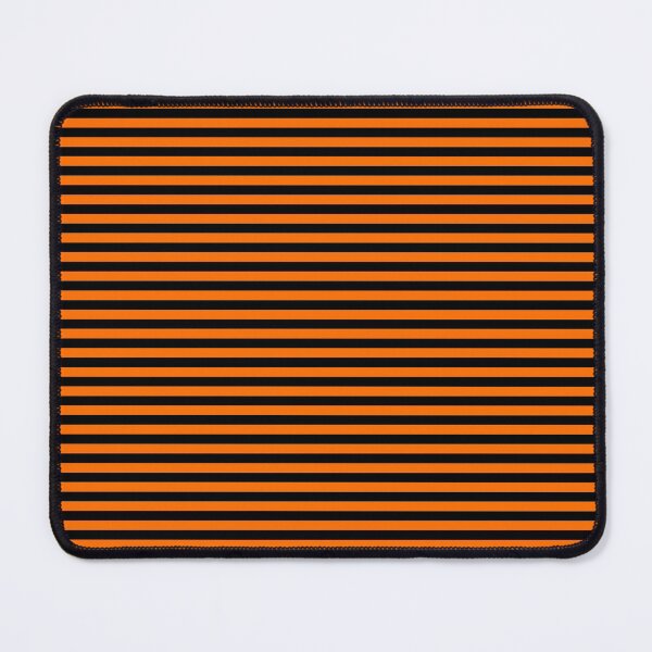 Item preview, Small Dark Pumpkin Orange and Black Horizontal Witch Stripes designed and sold by Creepyhollow.