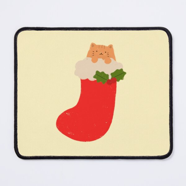 Item preview, Christmas Stocking with Cat designed and sold by ViolettLight.
