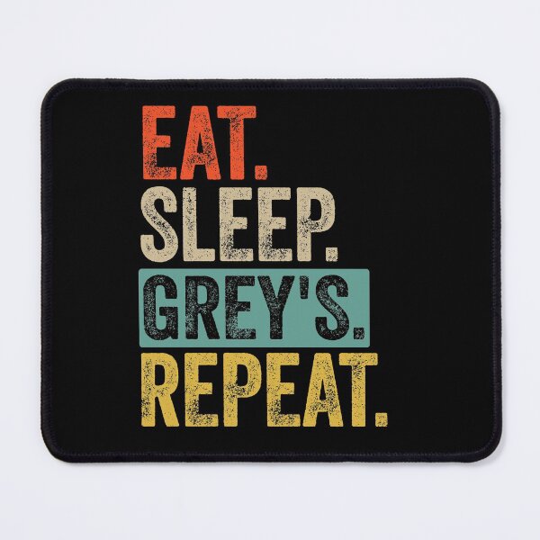 Item preview, Eat sleep grey's repeat retro vintage designed and sold by HN-ART.