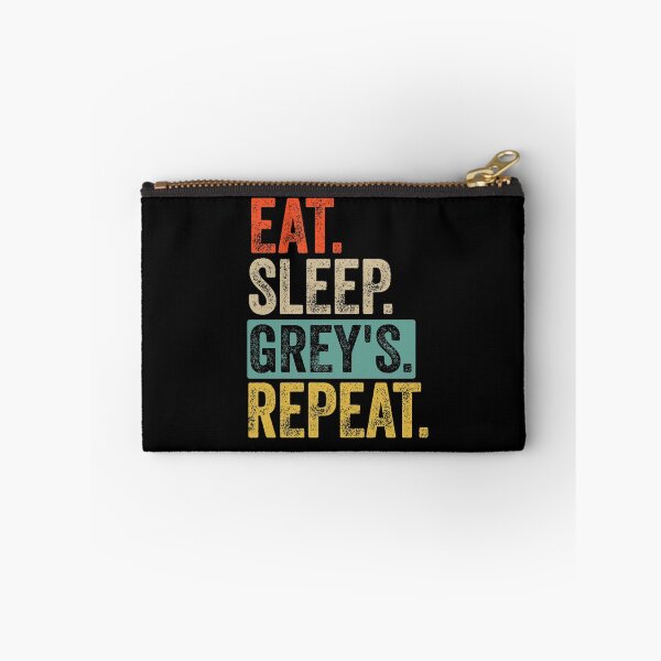 Item preview, Eat sleep grey's repeat retro vintage designed and sold by HN-ART.