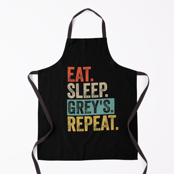 Item preview, Eat sleep grey's repeat retro vintage designed and sold by HN-ART.