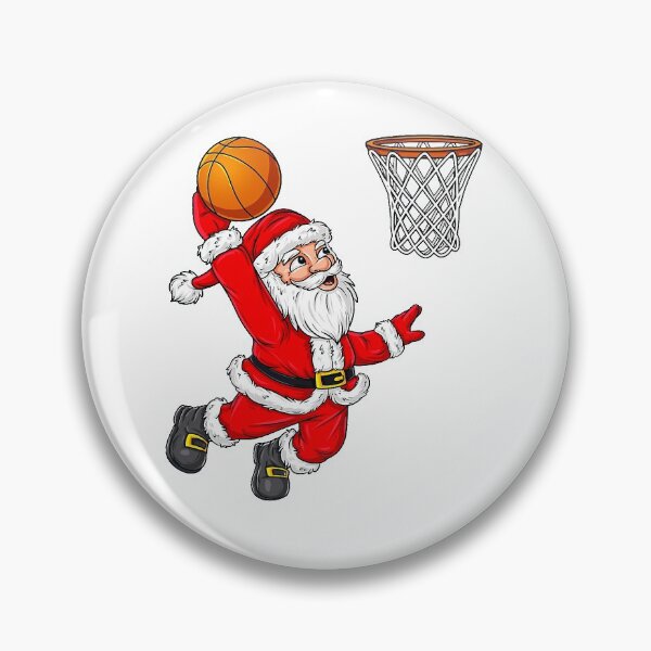 Item preview, Christmas Santa Claus Dunking A Basketball Funny Xmas designed and sold by ZerinaYasutake.