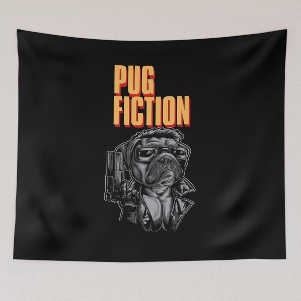 Item preview, Pug Fiction - funny pug dog  designed and sold by HROC.