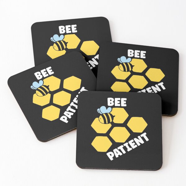 Item preview, Bee Patient, Funny Bee Pun designed and sold by SportyDogShop.