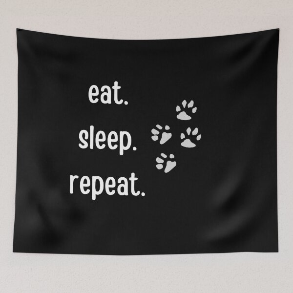 Item preview, eat. sleep. repeat. designed and sold by rashijus.