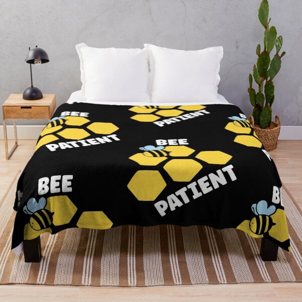 Item preview, Bee Patient, Funny Bee Pun designed and sold by SportyDogShop.