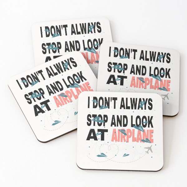 Item preview, I don't always stop and look at airplanes classic T-shirt  designed and sold by Unique styl  DeSigNe.