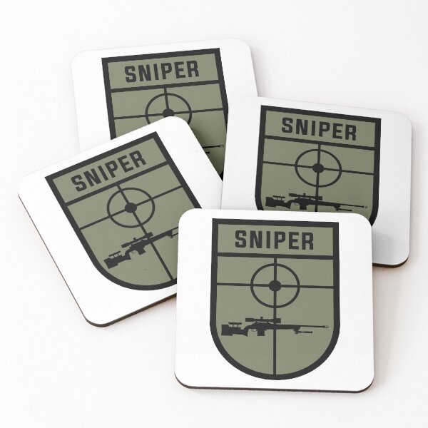 Item preview, US Army Navy Seal Sniper and US marines, Military of Germany and Armed forces of Germany SNIPER badge, patch with sniper rifle.  designed and sold by Marcin Adrian.