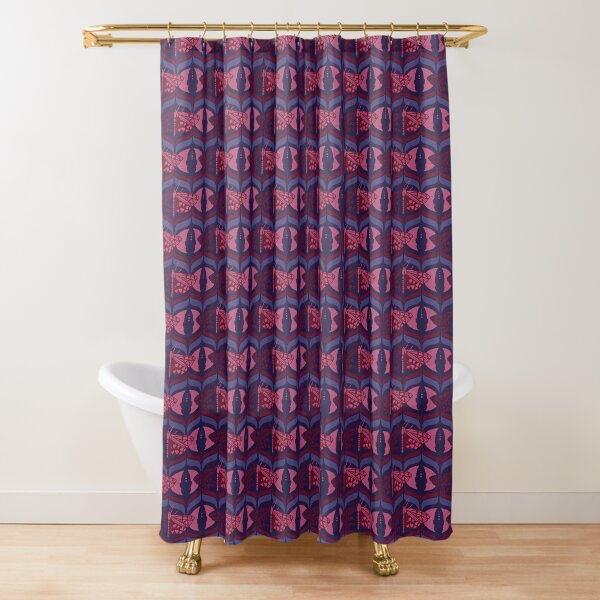 Moths & Chrysalis in the Night Garden Shower Curtain