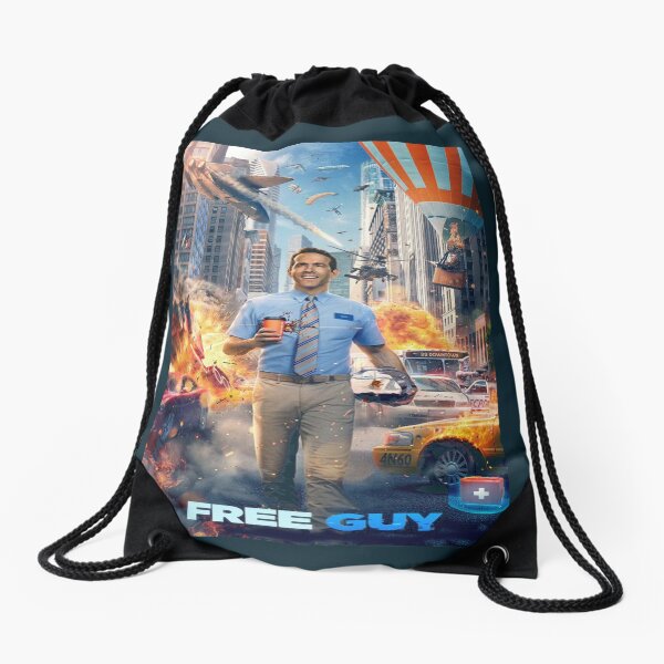 Free Guy New kind Of Hero Drawstring Bag
