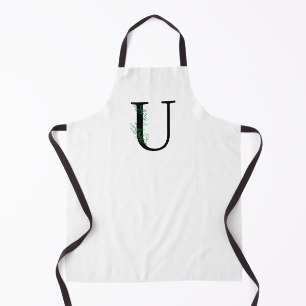 Item preview, U Initial Vine Flower Monogram Decal designed and sold by TrashPandaCreative.