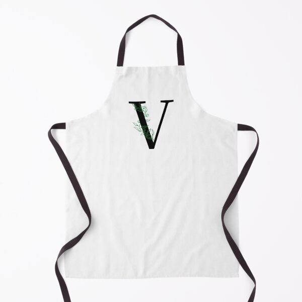 Item preview, V Initial Vine Flower Monogram Decal designed and sold by TrashPandaCreative.