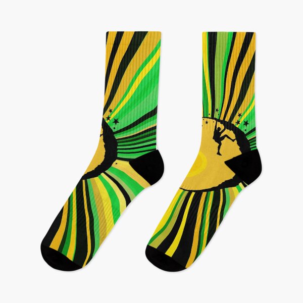 Item preview, Mountaineering Climbing Retro Neon Green - Bouldering designed and sold by MadandMean.