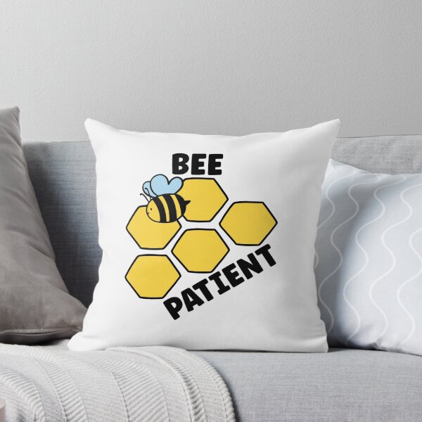 Item preview, Bee Patient, Funny Bee Pun designed and sold by SportyDogShop.