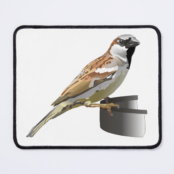 Item preview, House Sparrow Garden Bird Illustration designed and sold by BijouArt.
